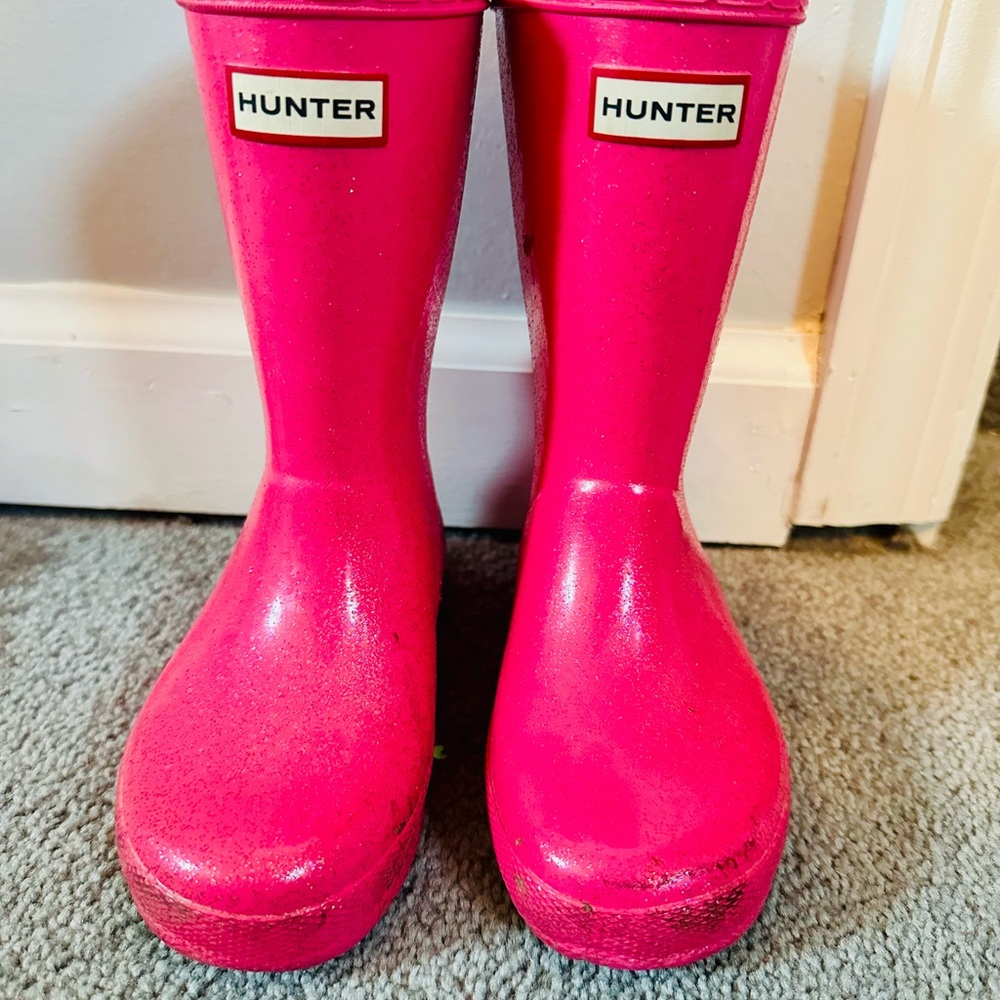 Hunter Vibrant Pink Waterproof Boots